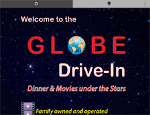 Tablet Screenshot of globedrivein.com